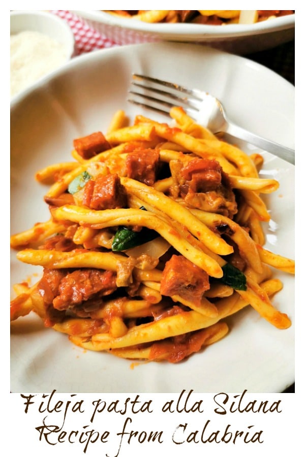Fileja alla Silana recipe from Calabria