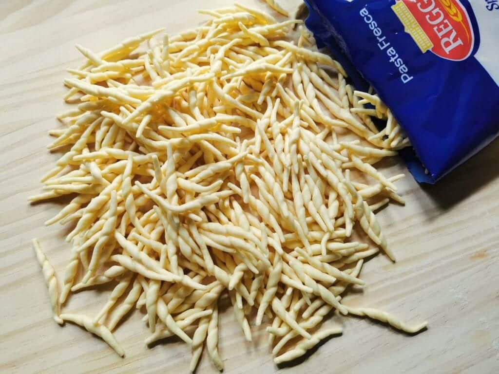 fresh trofie pasta