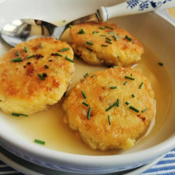 Fried canederli (canederli pressati.