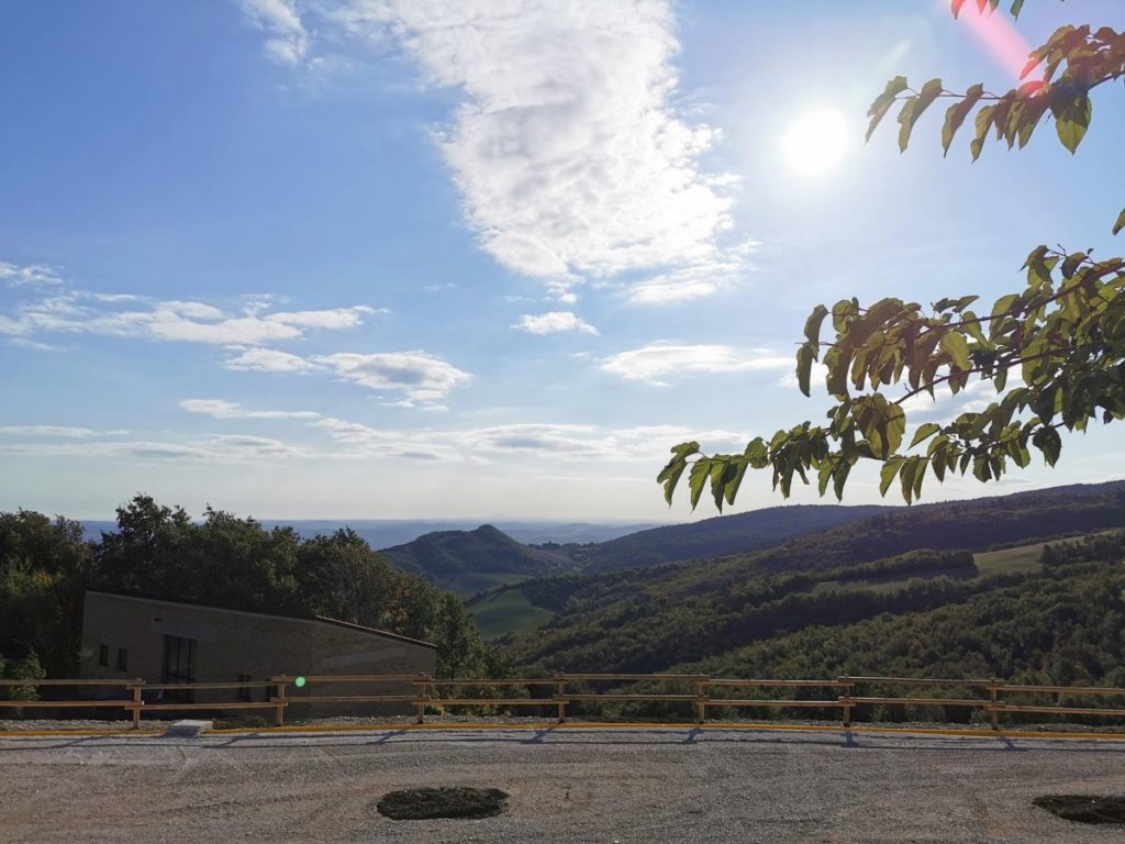 view from the Girolomoni pasta factory