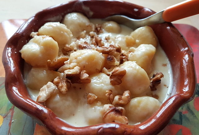 Gnocchi alla Bava; Recipe from the Val d’Aosta
