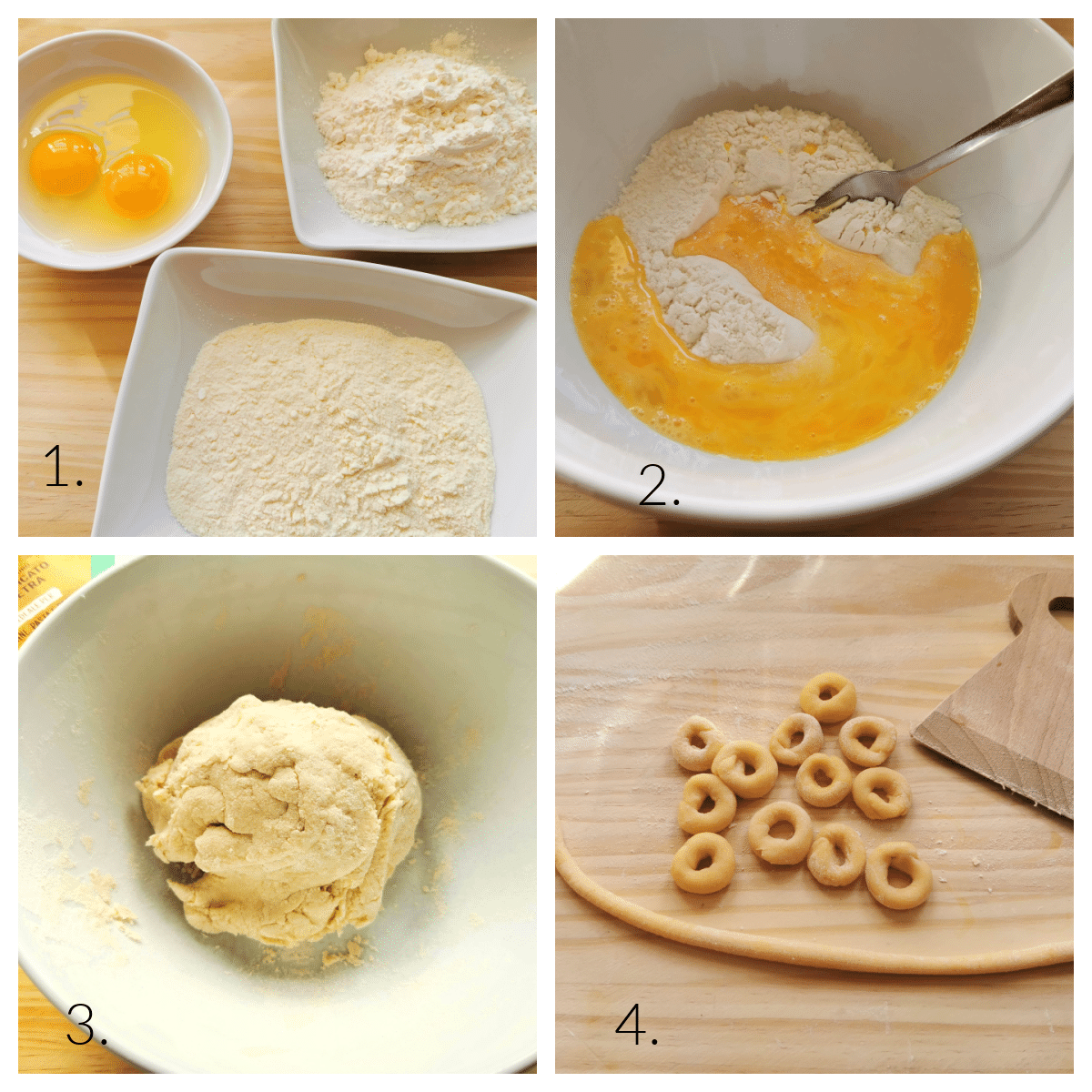 steps for making anellini pasta rings