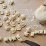 homemade orecchiette pasta
