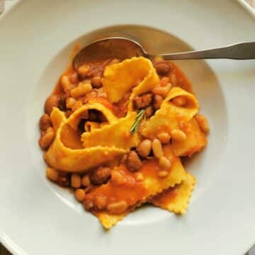 Italian pasta fagioli recipe.