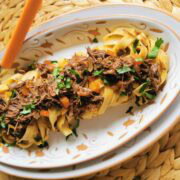 Italian beef cheek ragu with tagliatelle.