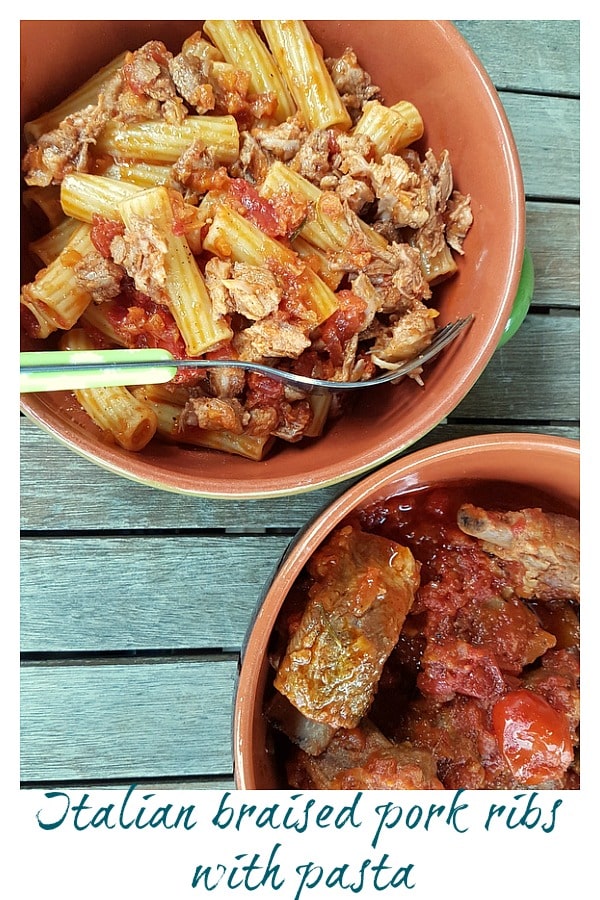 Italian Braised Pork Ribs with Pasta. The Pasta Project