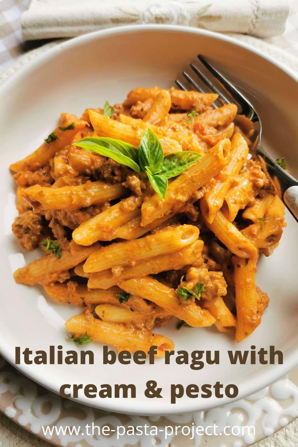 Italian creamy beef ragu recipe.