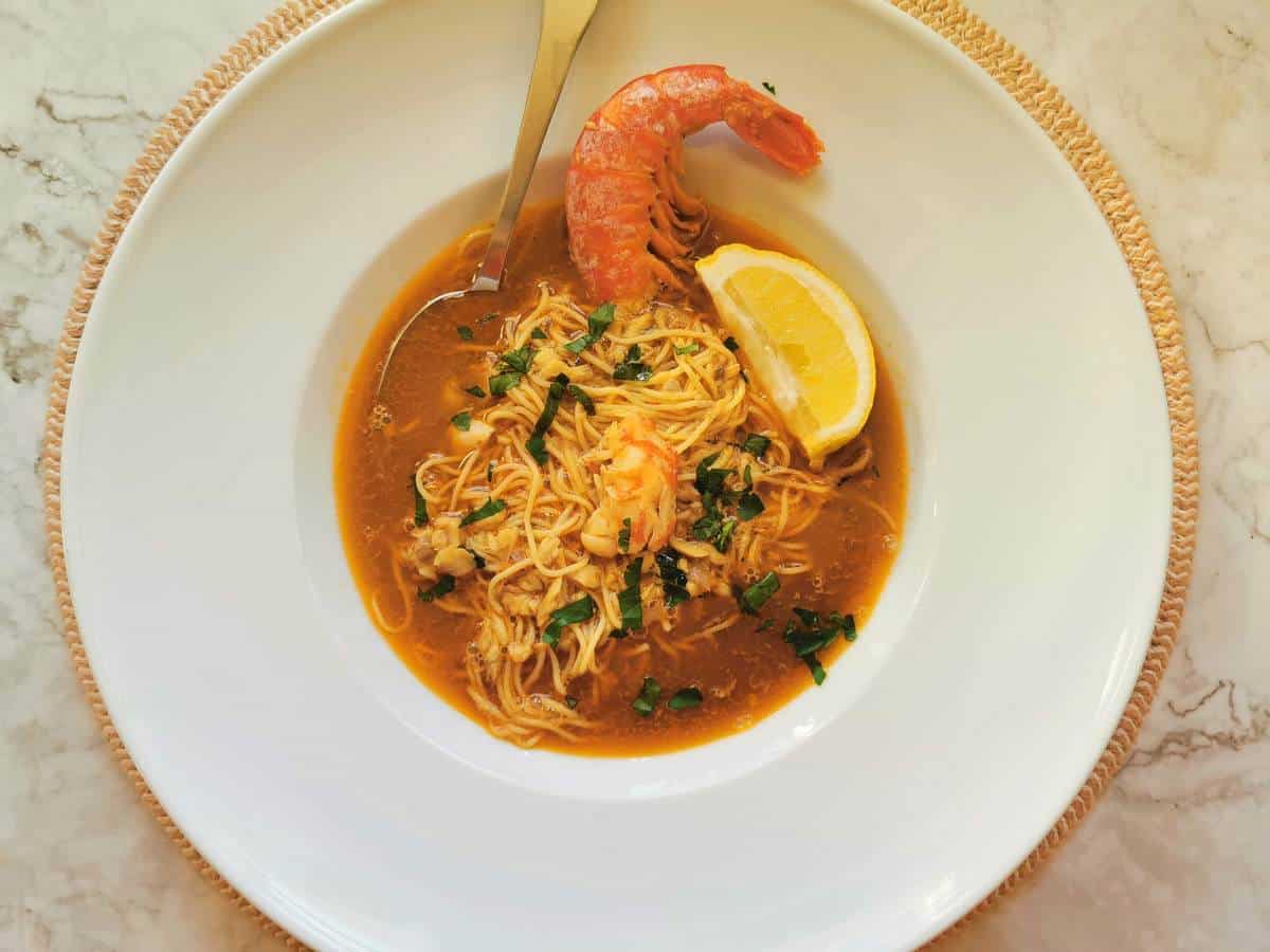 Italian fish soup from Liguria.