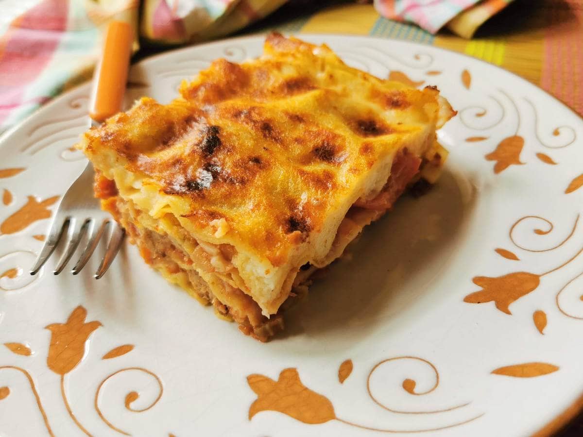 Italian lamb lasagna