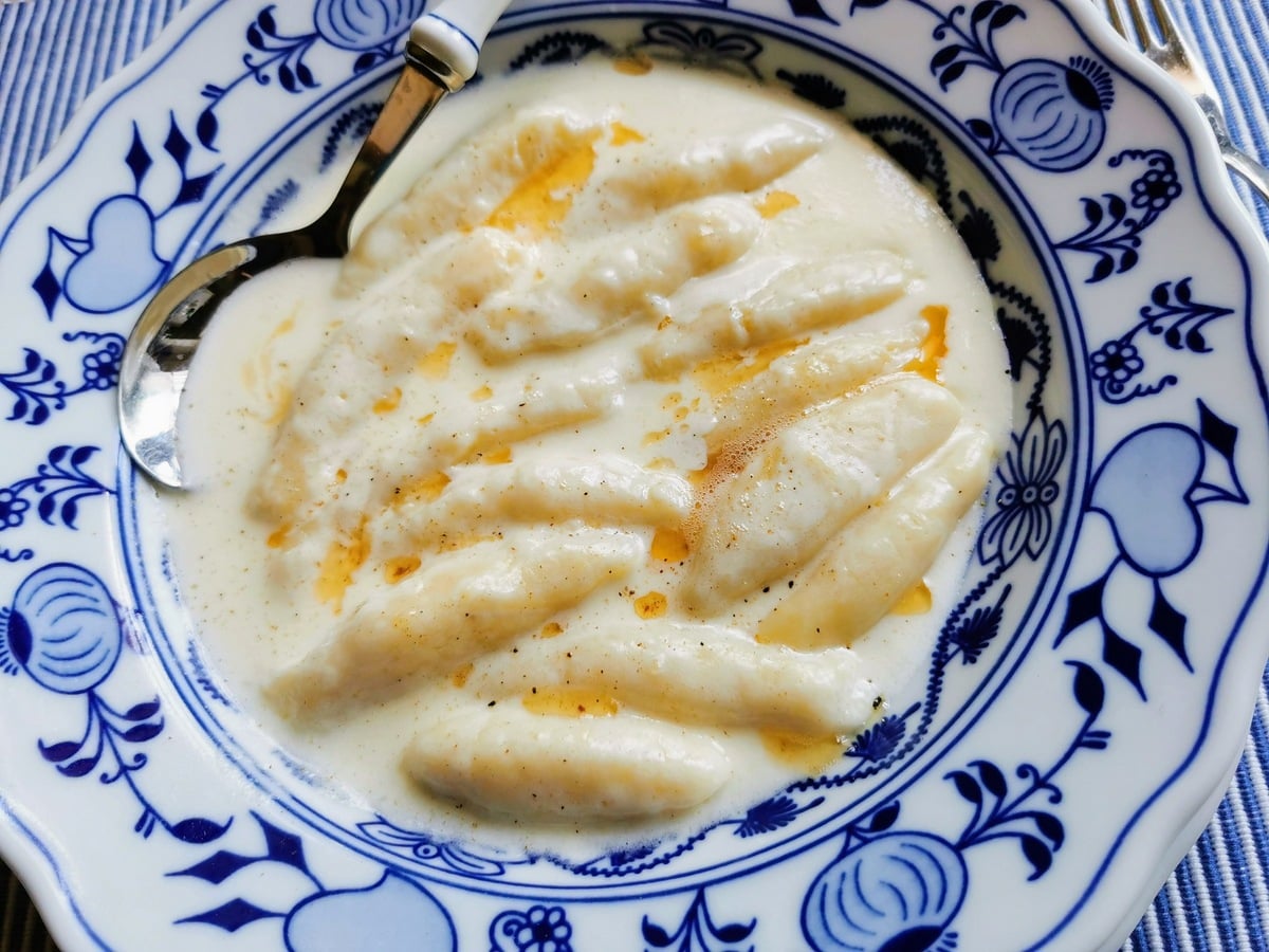 Italian potato and cheese gnocchi.