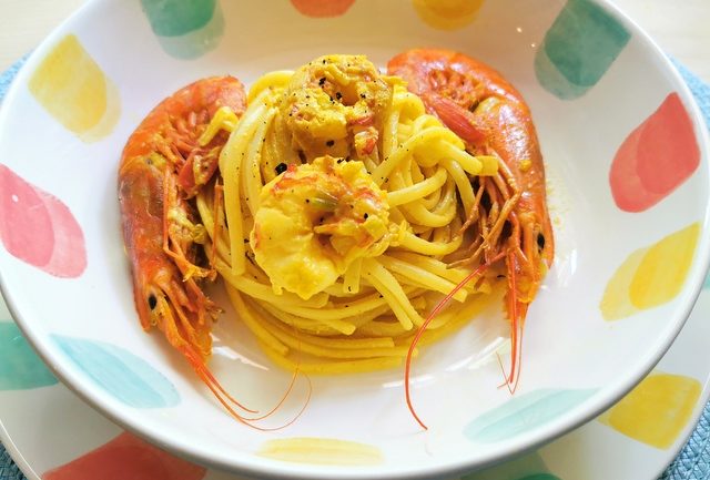 Italian prawn saffron linguine pasta recipe