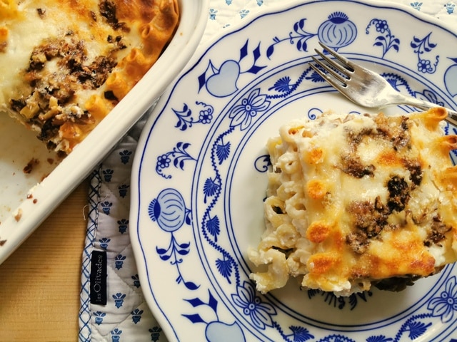 ricotta mushroom lasagna