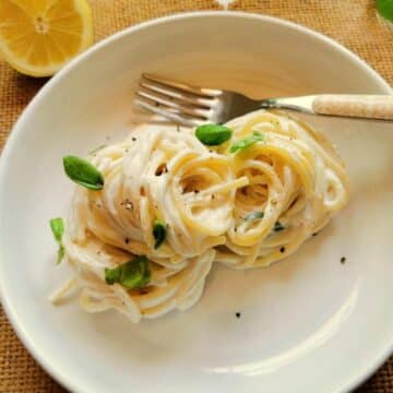 Lemon ricotta pasta