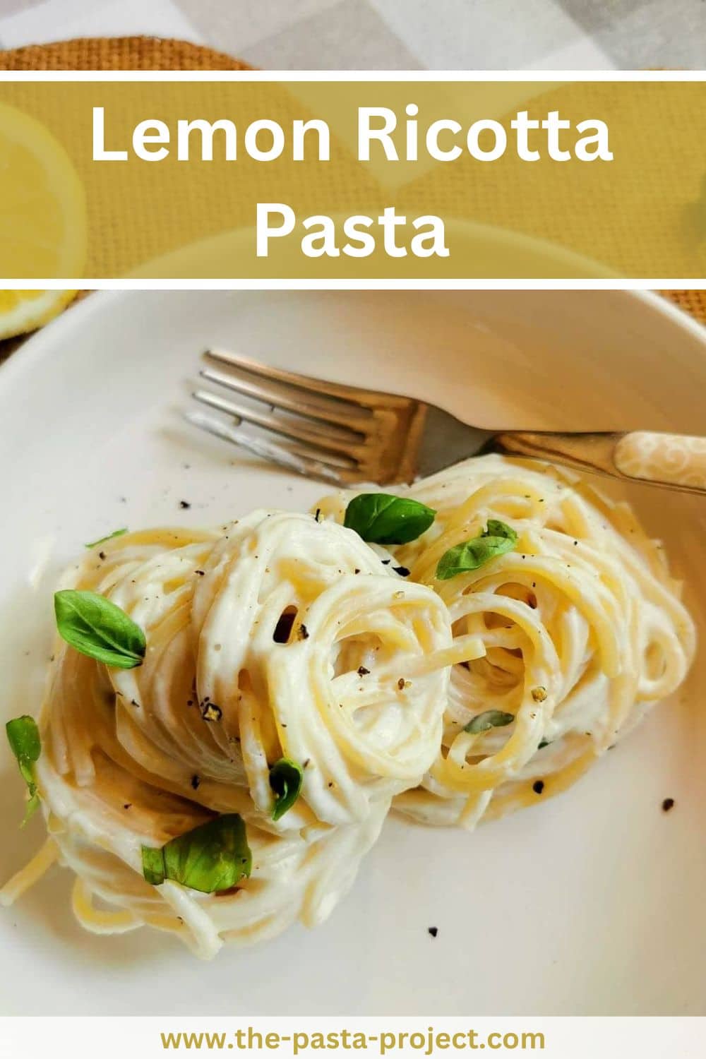 Lemon ricotta pasta