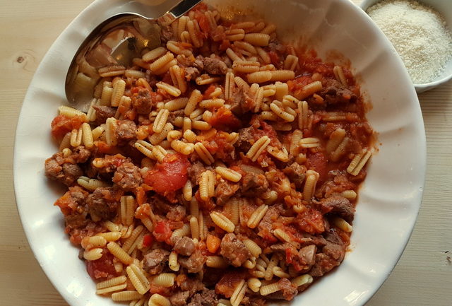 Malloreddus with lamb ragu (Sardinian gnocchi) 