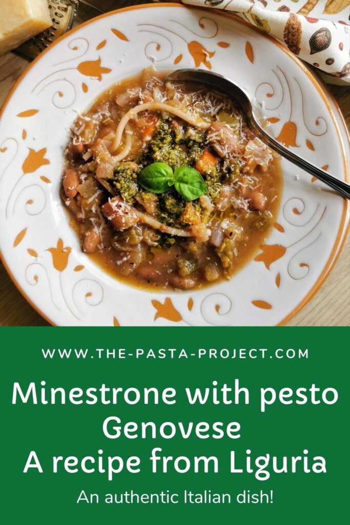 Minestrone with pesto Genovese Recipe from Liguria.