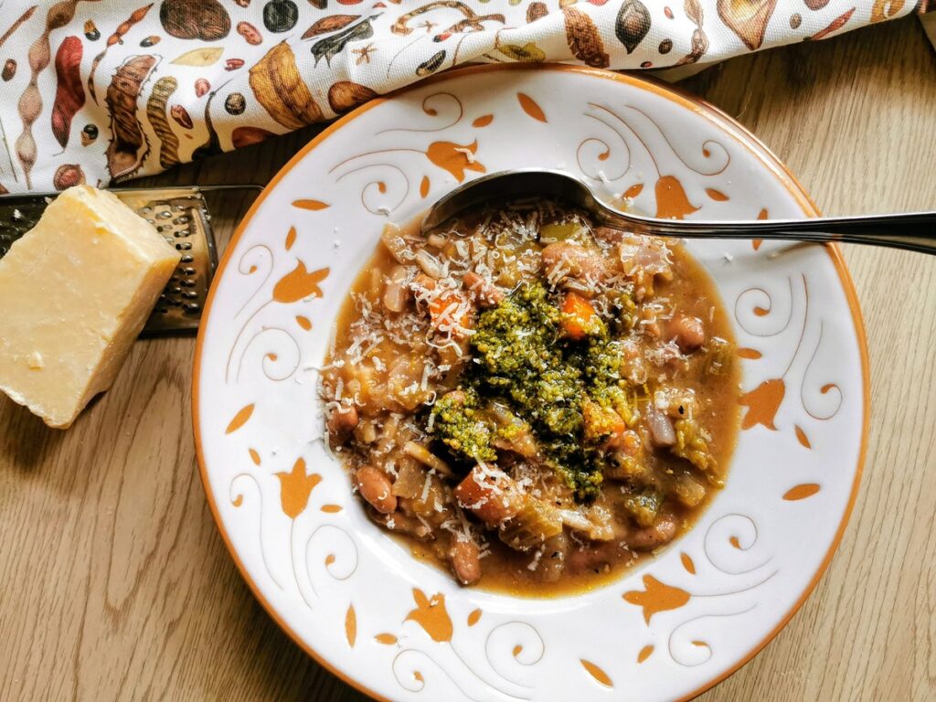 minestrone with pesto Genovese