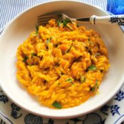 Neapolitan risotto-style pasta with pumpkin or winter squash (pasta e cocozza)