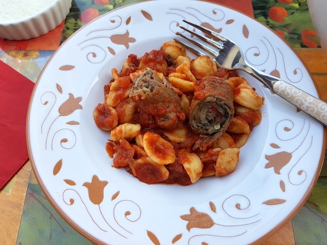 orecchiette with braciole alla Barese