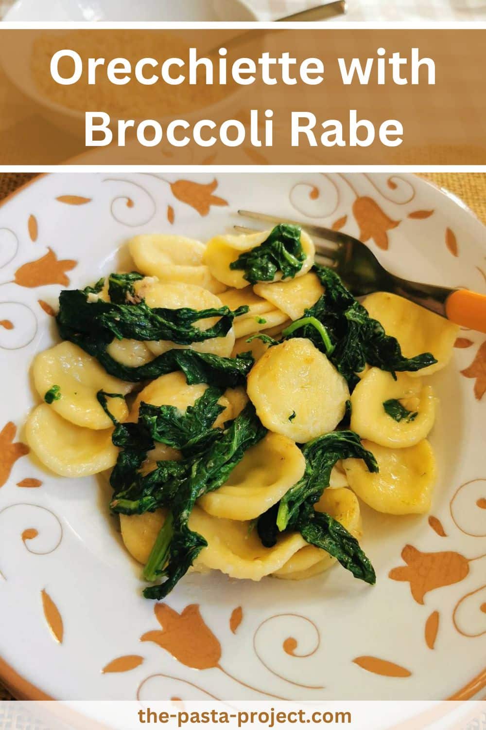 Orecchiette with broccoli rabe.