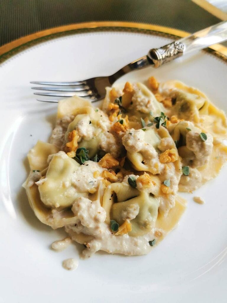 Pansotti Pasta with Walnut Sauce Recipe from Liguria