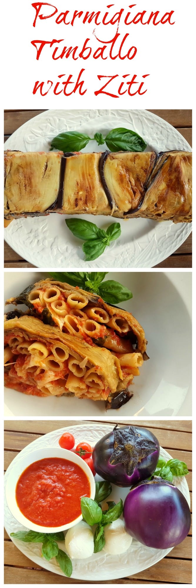 Parmigiana timballo with ziti