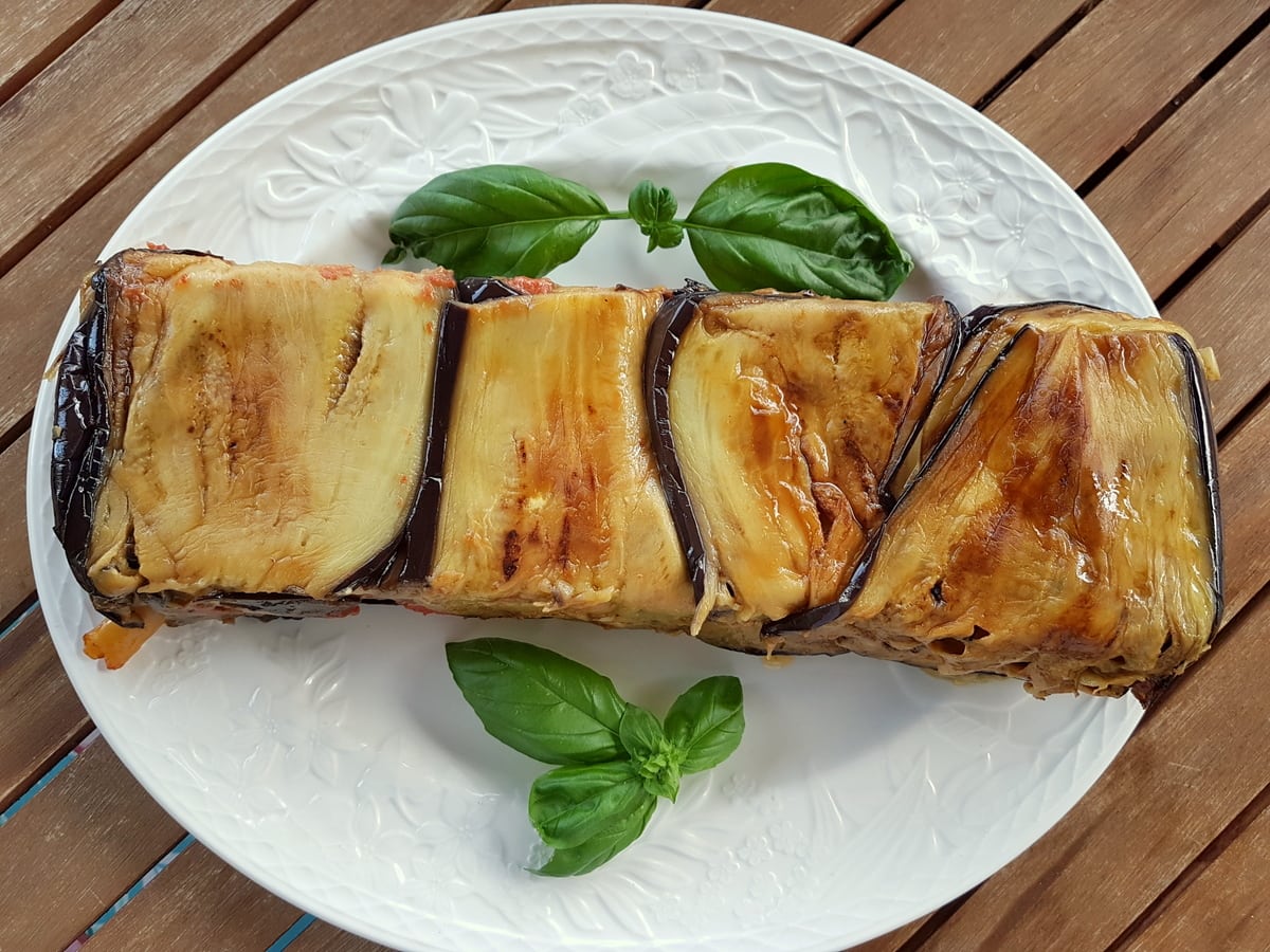 parmigiana timballo with ziti