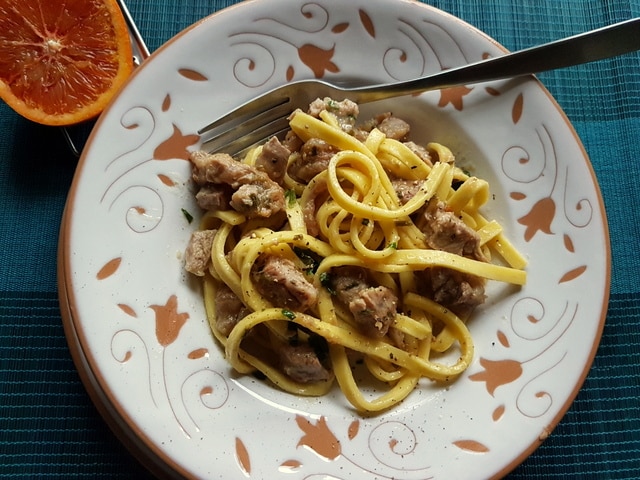 Pasta Ossobuco with orange and lemon zest