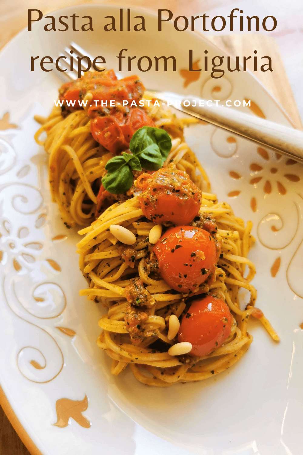 Pasta Portofino recipe from Liguria.
