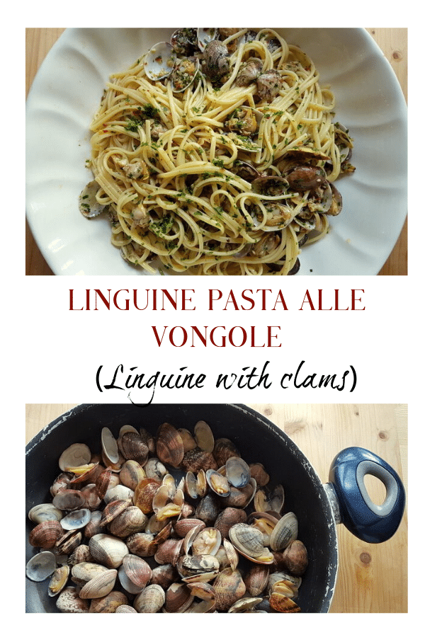 Linguine pasta alle vongole (linguine with clams)