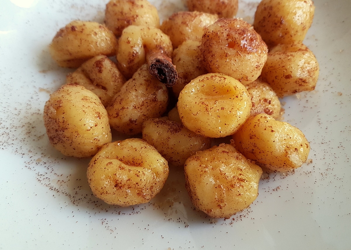 cinnamon butter gnocchi recipe from Veneto