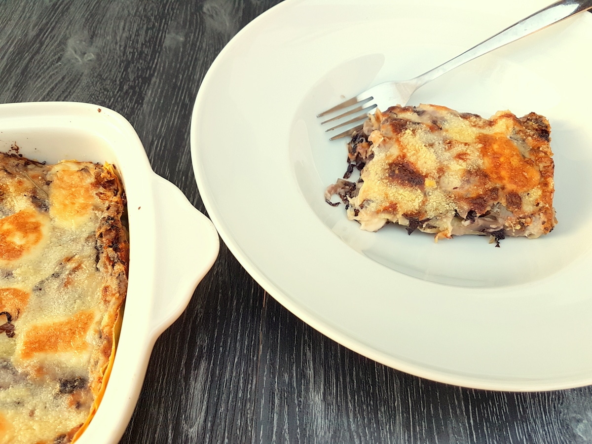 radicchio pasticcio Italian chicory lasagna