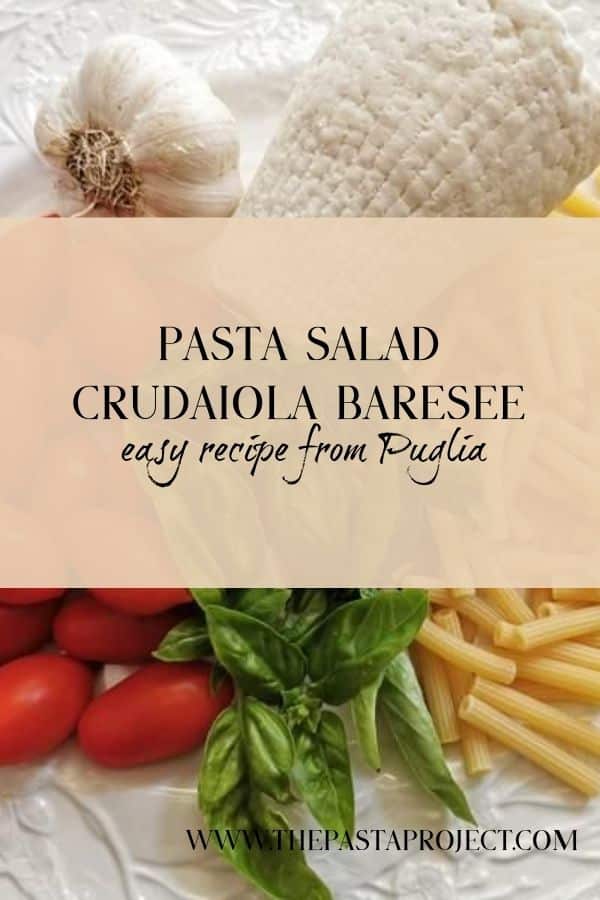 Pasta Salad Crudaiola Barese