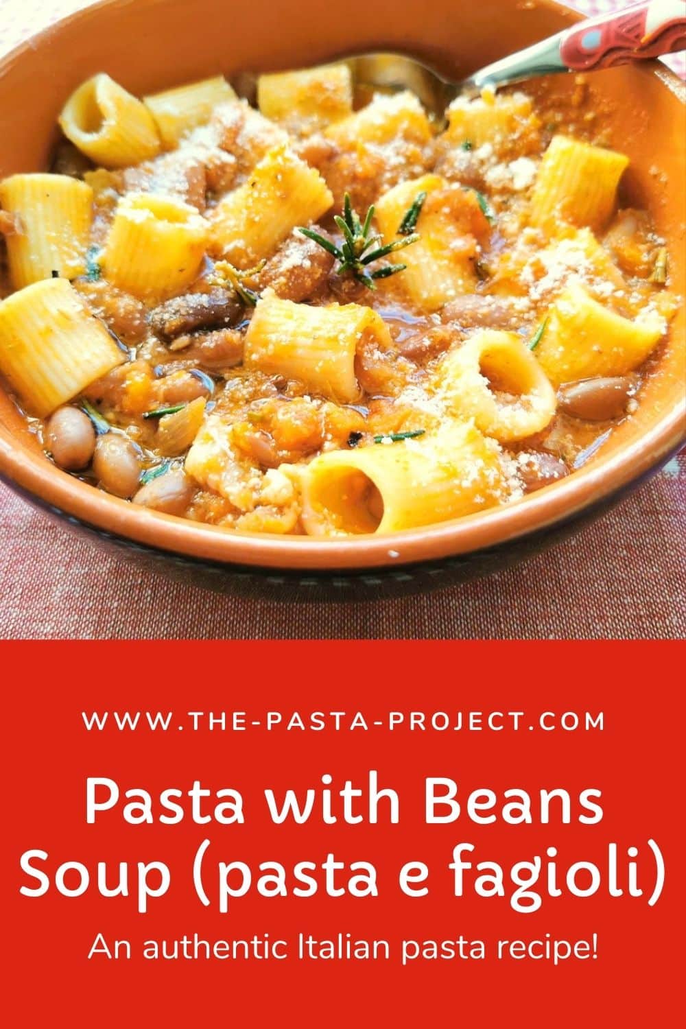 pasta with beans soup (pasta e fagioli)