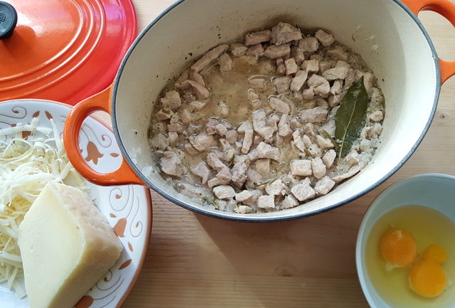 pork ragu in dutch oven