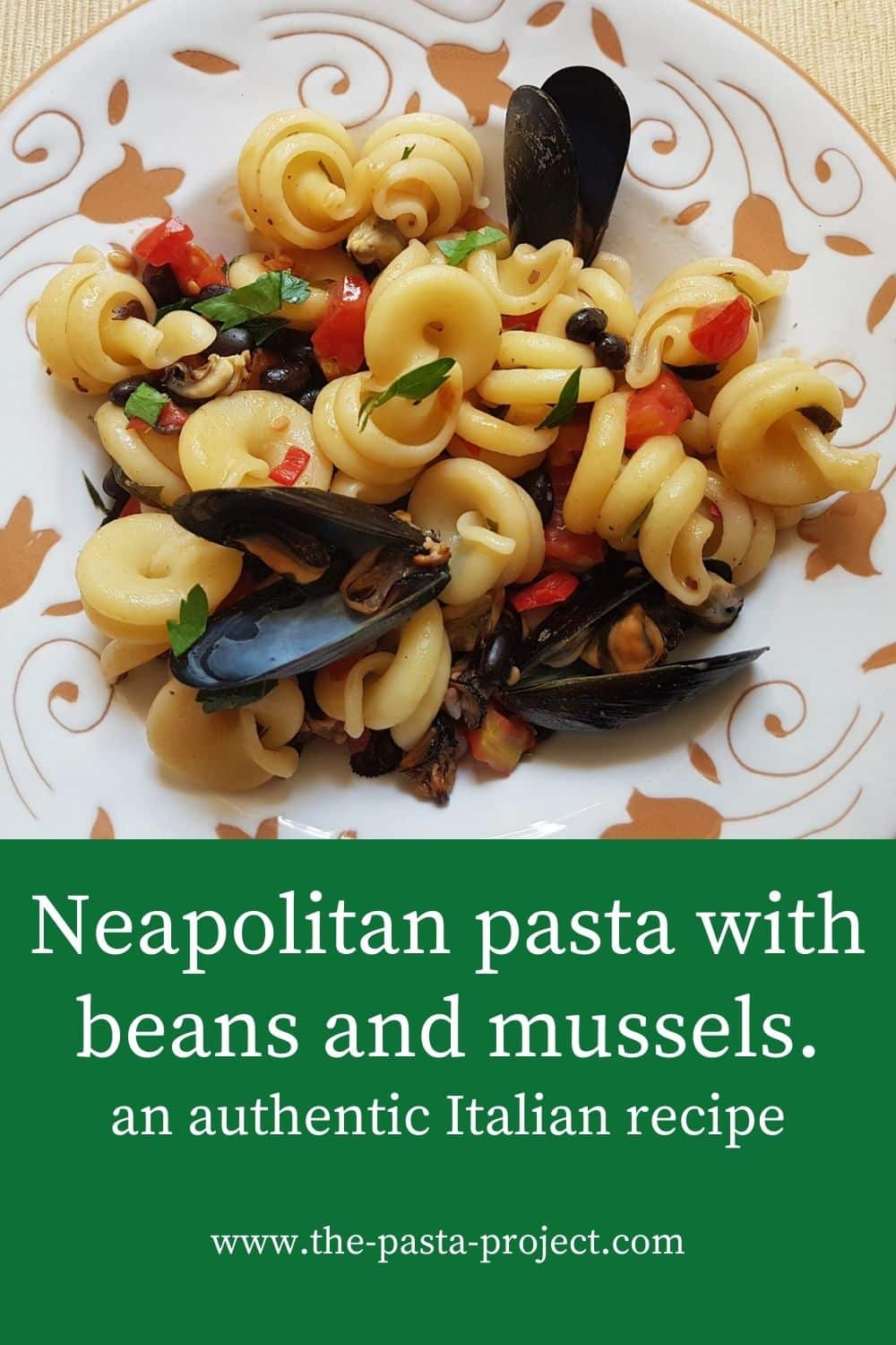 vesuvio pasta with mussels and beans