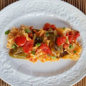 Pasta with friggitelli peppers