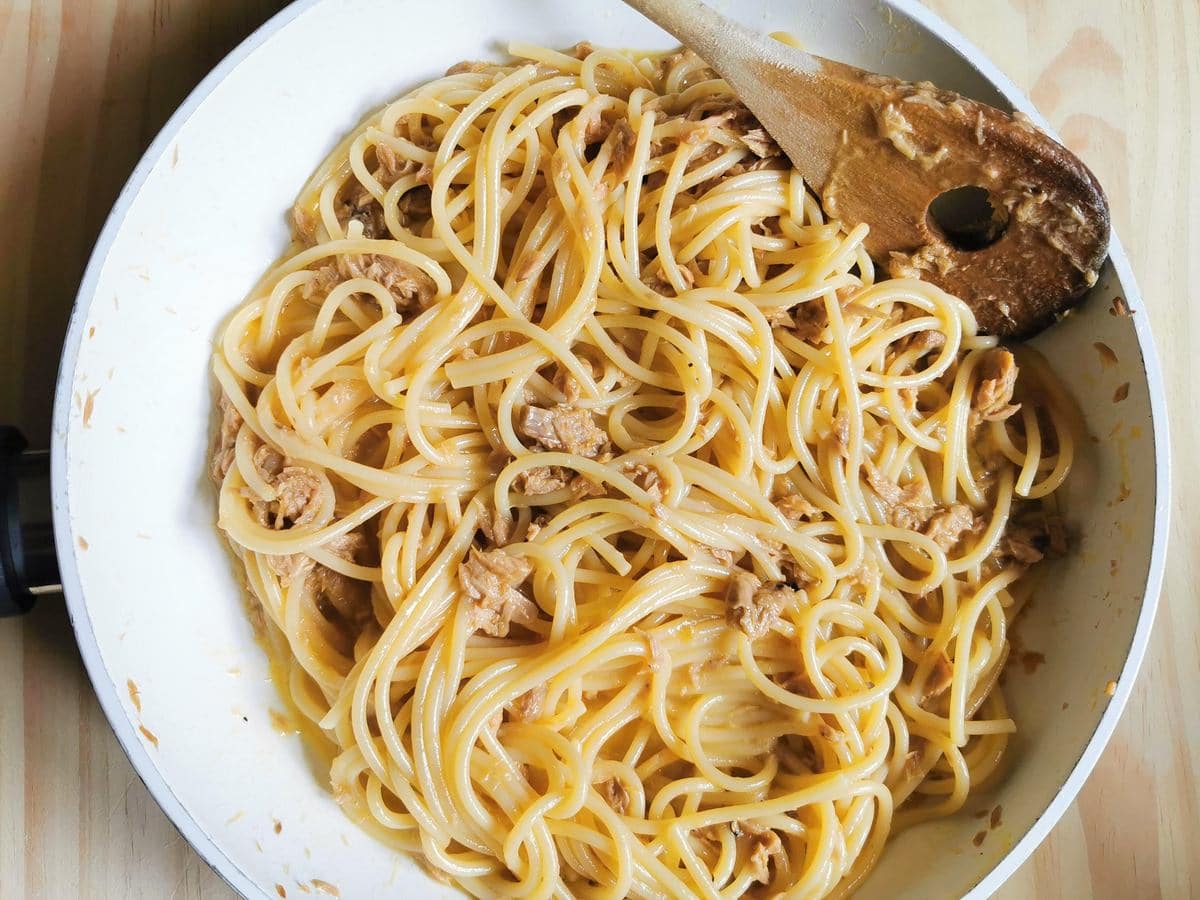 Pasta with Tuna Carbonara The Pasta Project