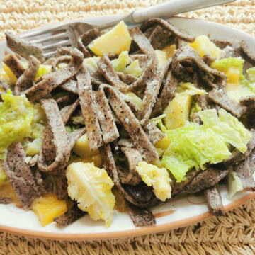 Pizzoccheri alla Valtellinese buckwheat pasta dish.