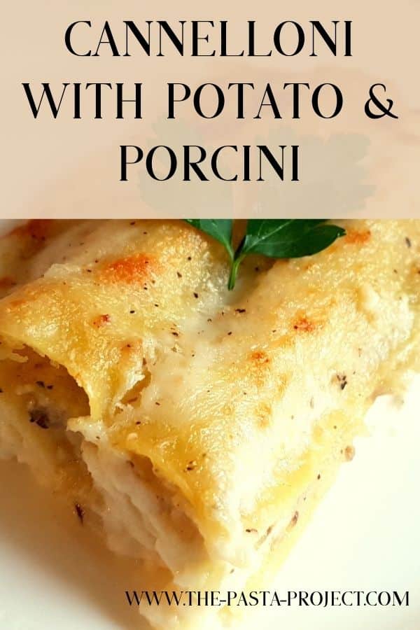 potato and porcini mushroom cannelloni manicotti