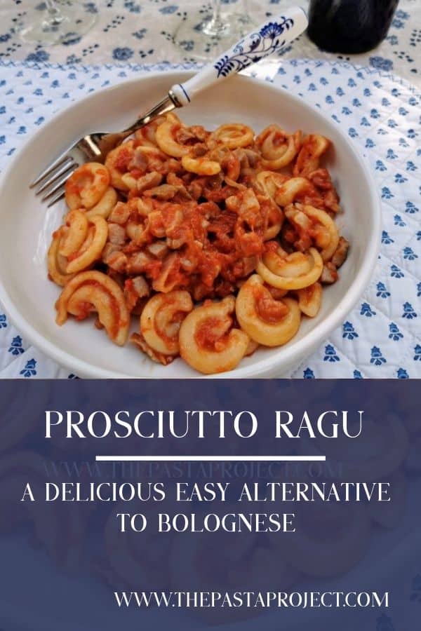 Prosciutto Ragu with Dischi Volanti Recipe 