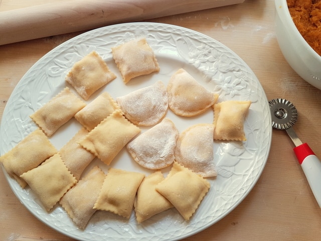 Pumpkin Tortelli; recipe from Mantova