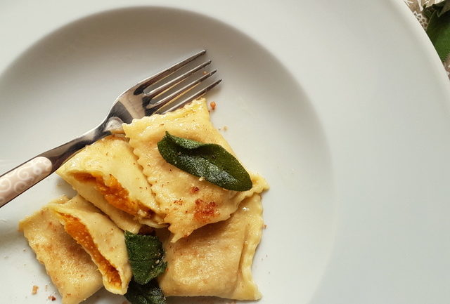 Pumpkin Tortelli; recipe from Mantova