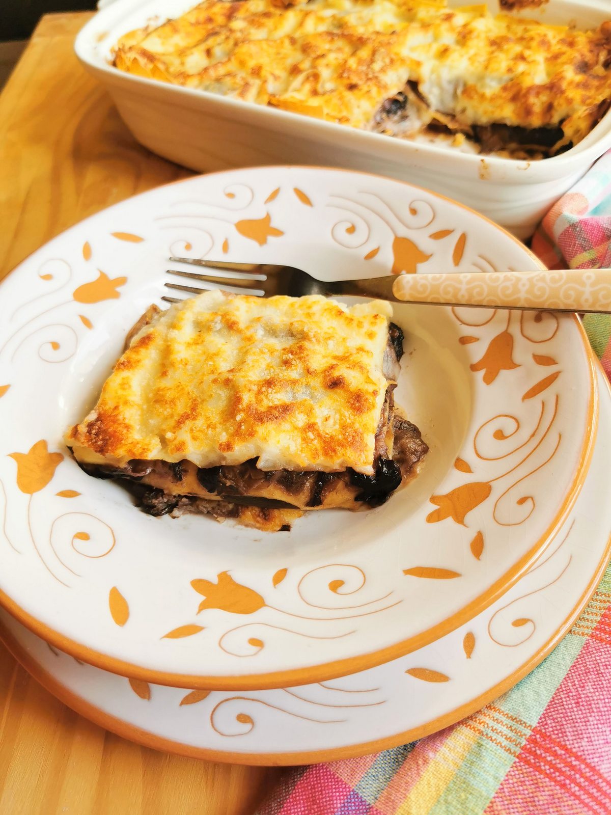 Radicchio pasticcio (Italian chicory lasagne al forno).