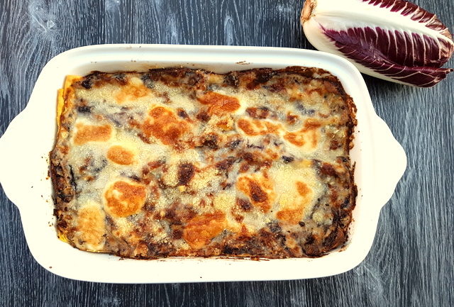 Radicchio pasticcio (Italian chicory lasagna)