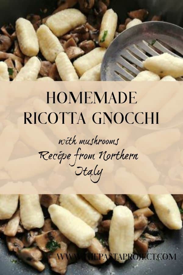 ricotta gnocchi with mushrooms