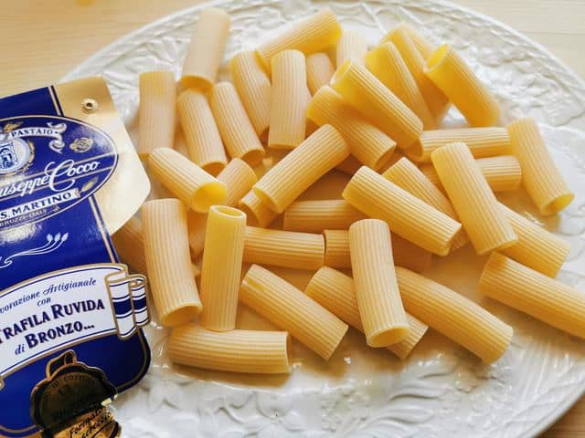 Rigatoni from pasta maker Giuseppe Cocco