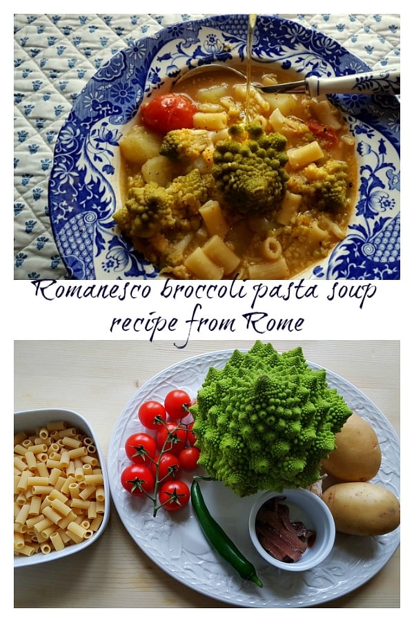 romanesco broccoli pasta soup