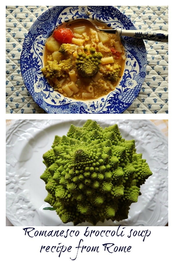 Romanesco broccoli soup from Rome