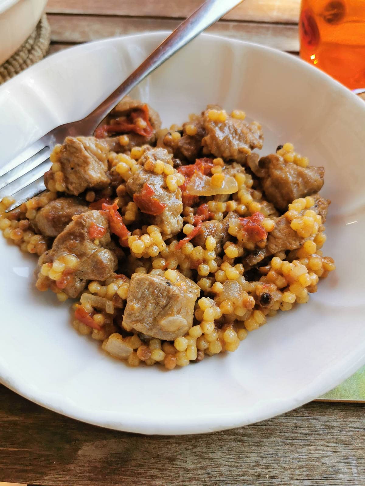 Sardinian fregola with lamb